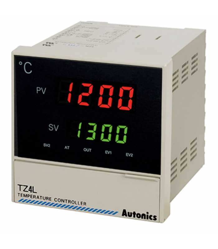 Autonics TZ4L [TZ4L-24C] PID Temperature Controller, 1/4 DIN, Digital, Current Output, 2 Alarm Outputs, 100-240 VAC