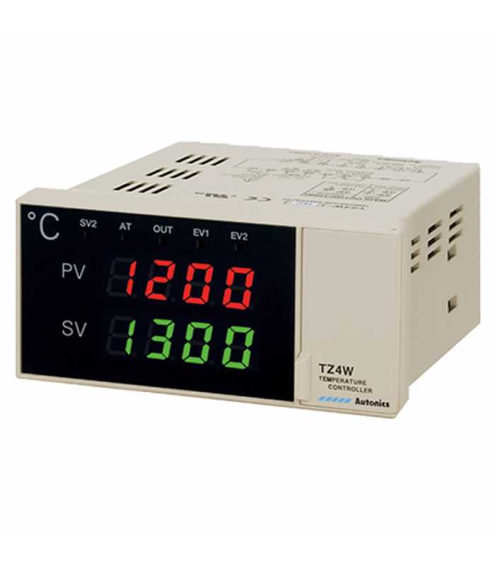Autonics TZ4W [TZ4W-24C] PID Temperature Controller, 1/8 DIN W96xH48mm, Digital, Current Output, 2 Alarm Outputs, 100-240 VAC
