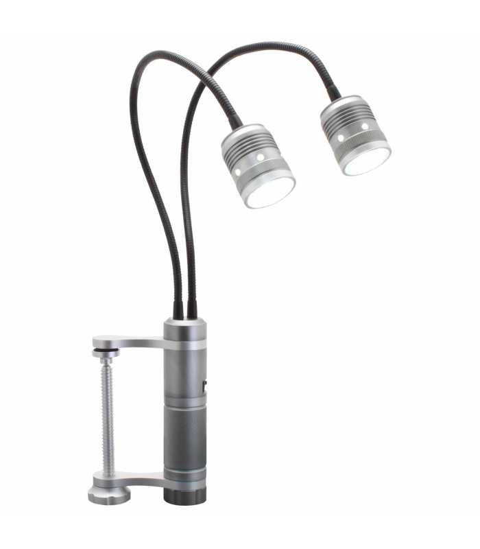 Aven Tools 26537 Dual Gooseneck LED Task Light With Magnetic Base And 4" Table Clamp