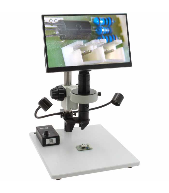 Aven Tools Mighty Cam Eidos [26700-151-C05-260-570] Digital Microscope With 360 Viewer, Mighty Cam Eidos On Post Stand With Gooseneck LEDs (13.3x - 94.4x)