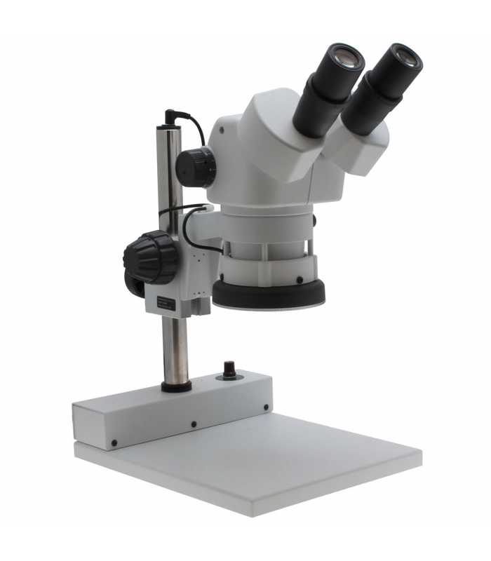 Aven Tools SPZ-50 [26800B-371] Stereo Zoom Binocular Microscope on Pole Stand with Focus Mount and LED Illumination