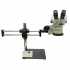 Aven Tools SPZ-50 [26800B-373-6] Stereo Zoom Binocular Microscope System with Double Arm Boom Stand, E-Arm Focus Mount, LED Ring Light, 6.7x to 50x