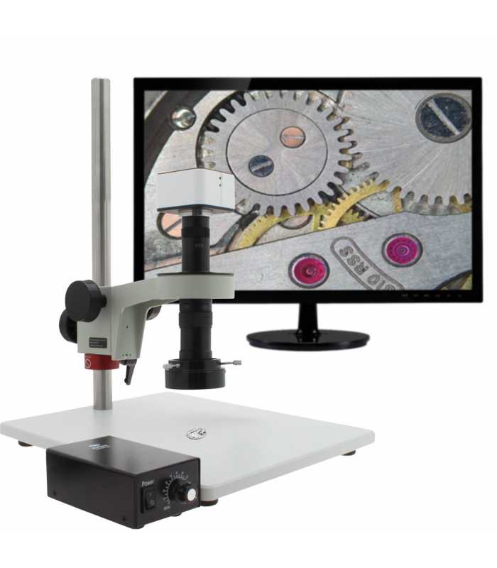 Aven Tools Mighty Cam USB [MLS640-244-570] Video Inspection System with Post Stand and Micro Lens, 26x to 349x Magnification