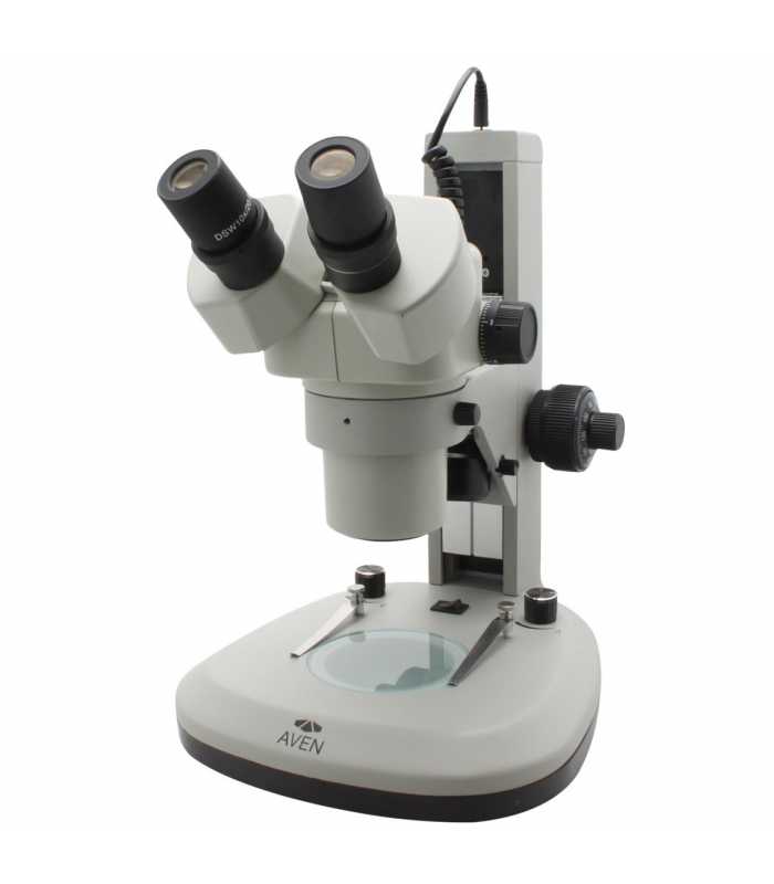 Aven Tools SPZ-50 [SPZ50-506] Stereo Zoom Microscope (6.7x - 50x), 280 mm Track Stand with Overhead and Backlight LEDs