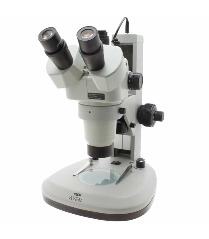 Aven Tools SPZHT-135 [SPZHT135-506] Trinocular Microscope (21x-135x), 280 mm Track Stand with Overhead and Backlight LEDs