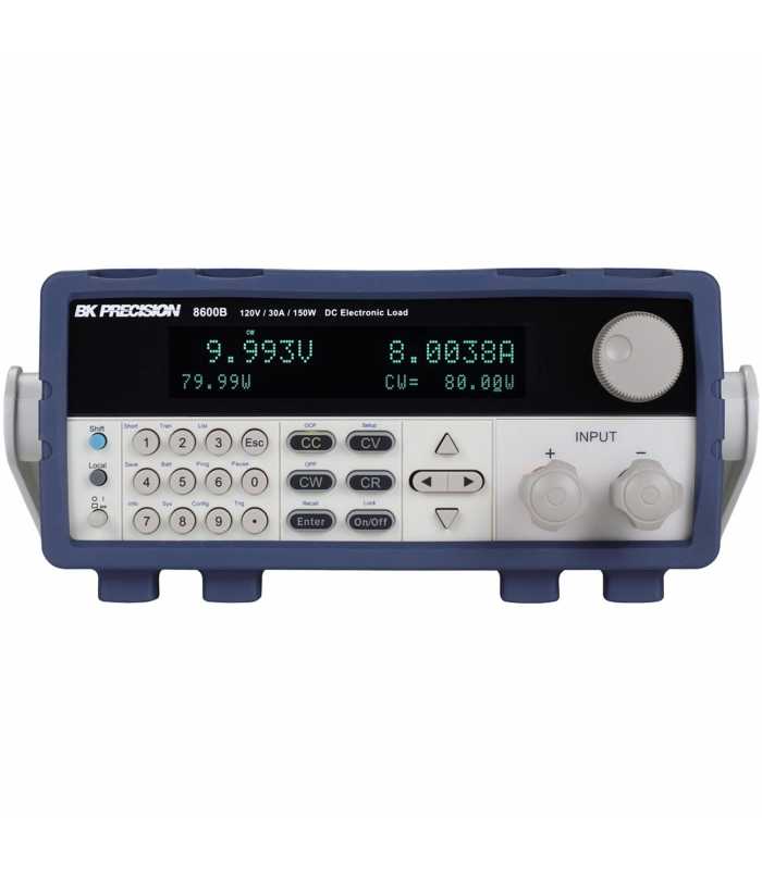 BK Precision 8600B [8600B] 120V/30A/150W Programmable DC Electronic Load, USB and RS-232 interfaces