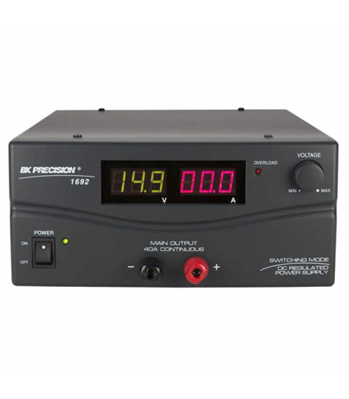 BK Precision 1692220V [1692-220V] Switching Digital DC Power Supply, 15V/40A, 220VAC Line Input