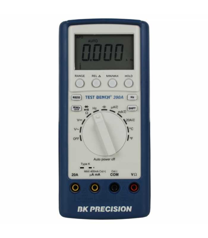 BK Precision 390A [390A] Test Bench DMM Multimeter Protective Rubberized Case and USB Interface