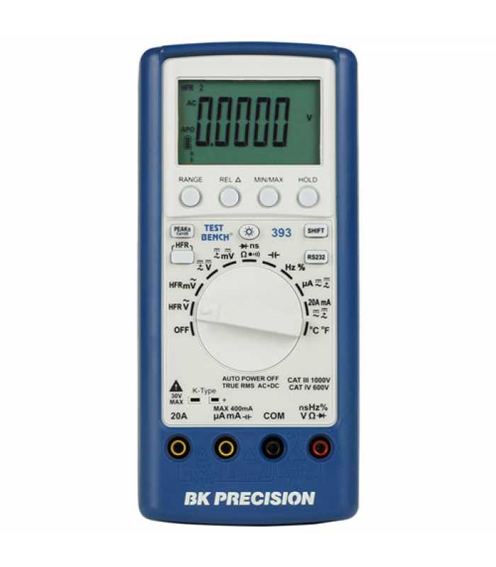 BK Precision 393 [393] True RMS Handheld Digital Multimeter with USB interface