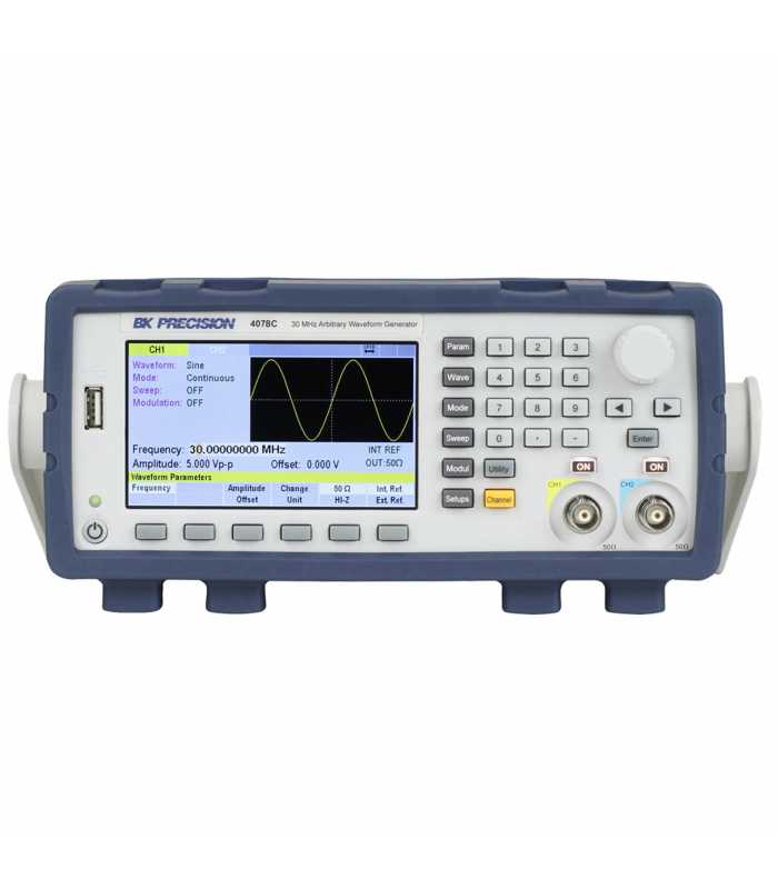 BK Precision 4078C [4078C-220V] 30 MHz Arbitrary/Function Waveform Generator, 220V