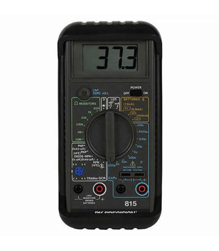 BK Precision 815 Handheld Component Tester, 20 mF, 20 Mohm with 3 1/2 Digit LCD Display
