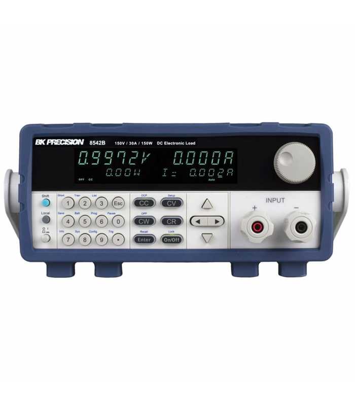 BK Precision 8542B [8542B-220V] Programmable DC Electronic Load, 150W, 150V, 30A, 220VAC Line Input