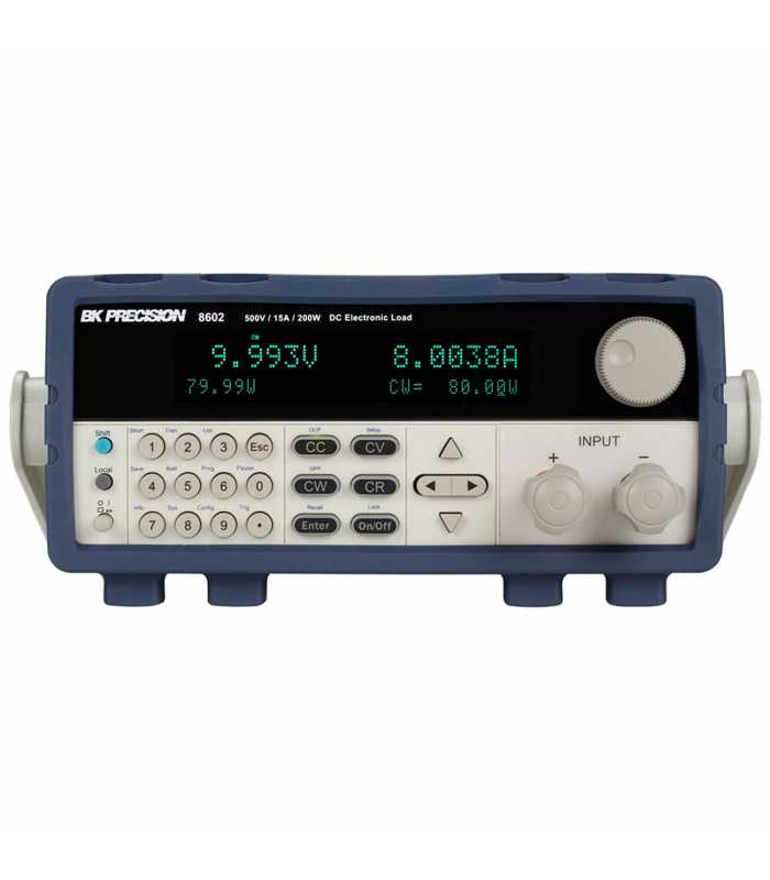 BK Precision 8602 [8602] 500V/15A/200W Programmable DC Electronic Load, 220V