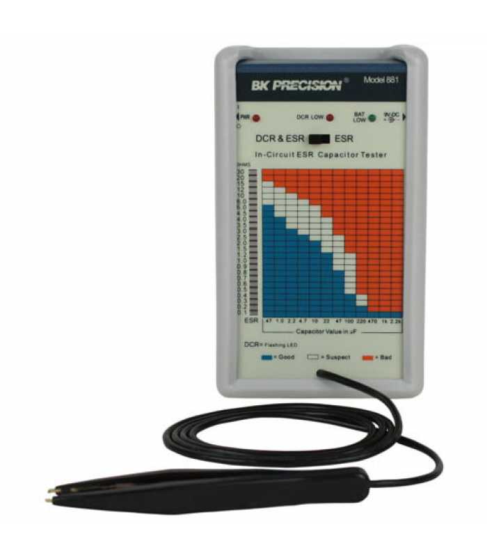 BK Precision 881 [881] In-Circuit ESR and DC Resistance Capacitor Tester
