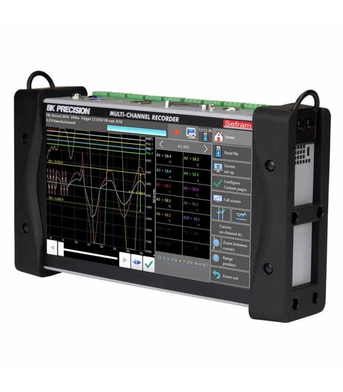 BK Precision DAS220 [DAS220-BAT-230V] Portable 10-Channel Data Recorder With Battery, 230VAC Line Input