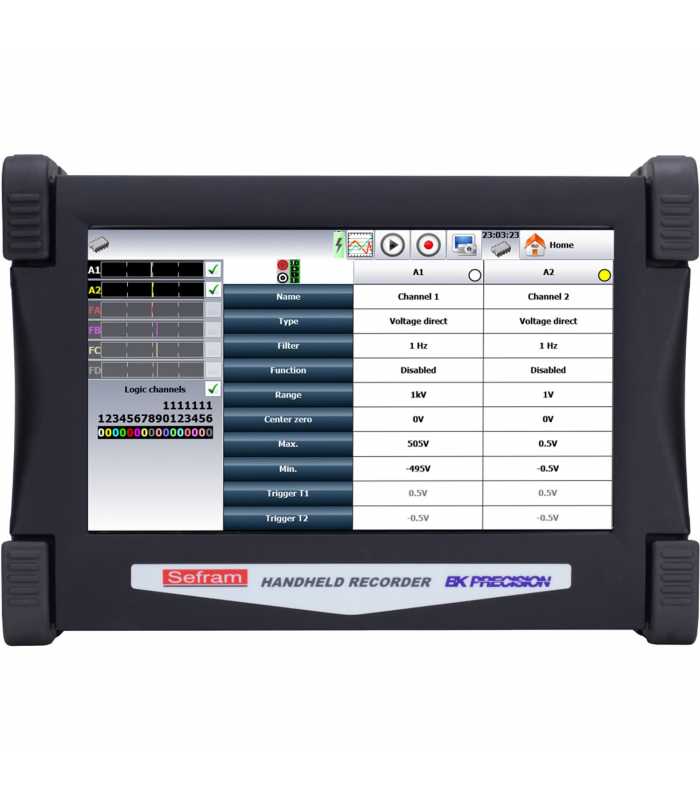 BK Precision DAS30T [DAS30-T] 2-Channel High Speed Multi-Function Data Recorder with 2 PT100/PT1000 Inputs