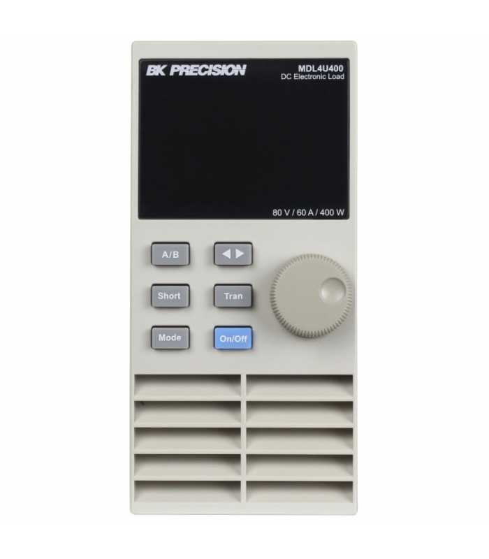 BK Precision MDL4U400 [MDL4U400-220V] 80V, 60A, 400W DC Load Module, 220VAC Line Input