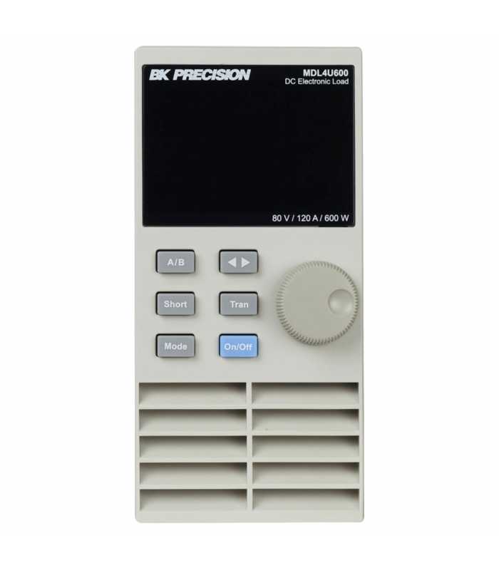 BK Precision MDL4U600 [MDL4U600-220V] 80V, 120A, 600W DC Load Module, 220VAC Line Input