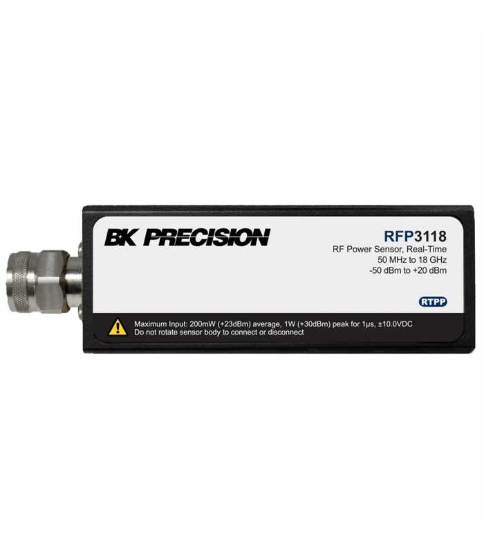 BK Precision RFP3118 [RFP3118] RF Peak Power Sensor, 50 MHz to 18 GHz, 6 MHz to 350 kHz Video Bandwidth