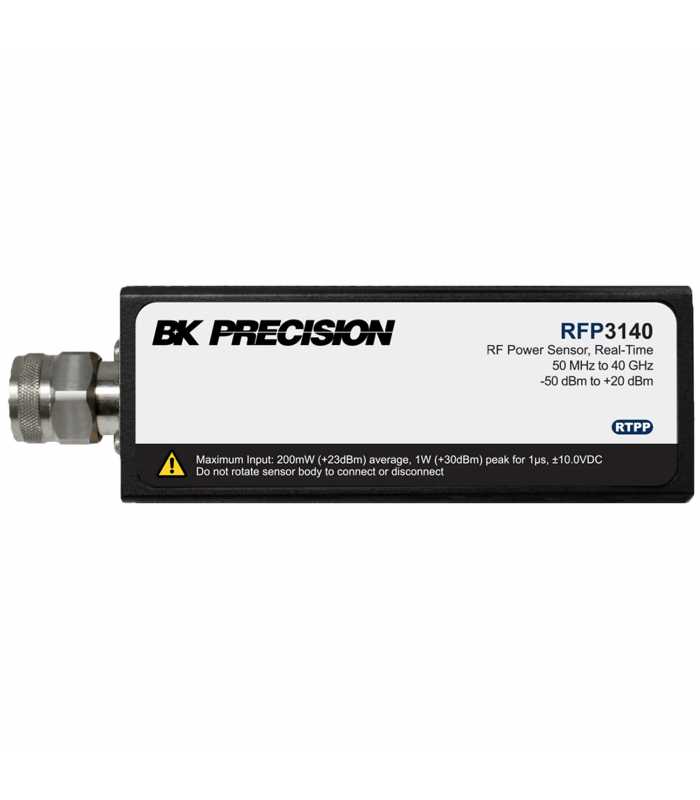 BK Precision RFP3140 [RFP3140] RF Peak Power Sensor, 50 MHz to 40 GHz, 6 MHz to 350 kHz Video Bandwidth