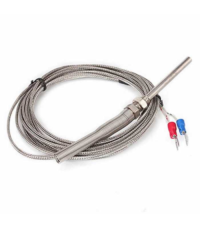 BQLZR N02855 Thermocouple K Type 100mm Probe Sensor with 3m Cable, -100~1250 C