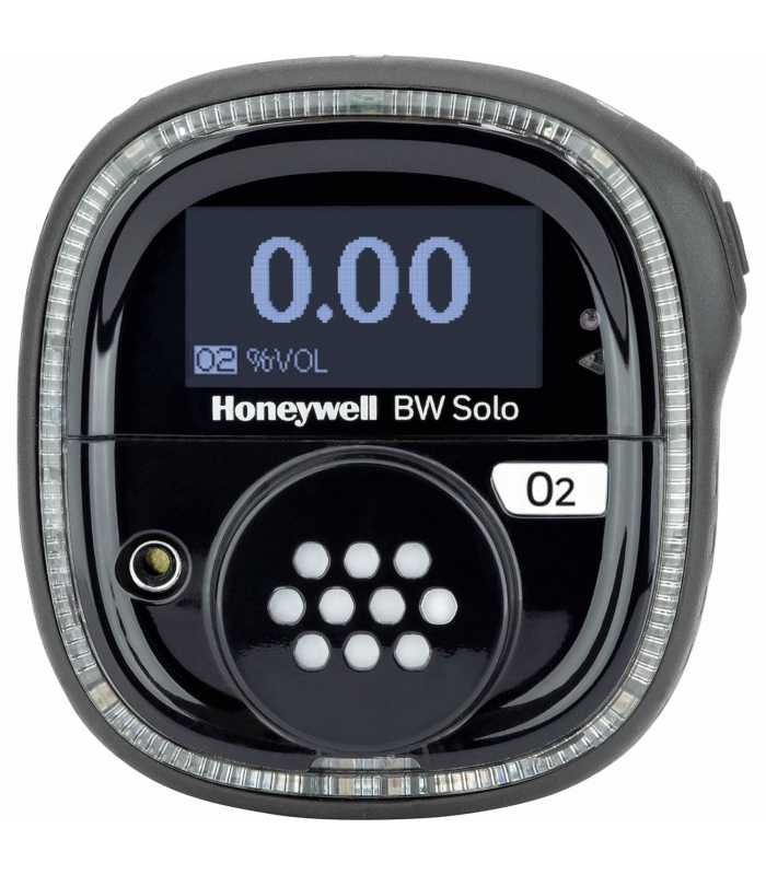 BW Technologies BW Solo [BWS1-XL-B] Single-Gas Detector, Oxygen (O2) Wireless - Black