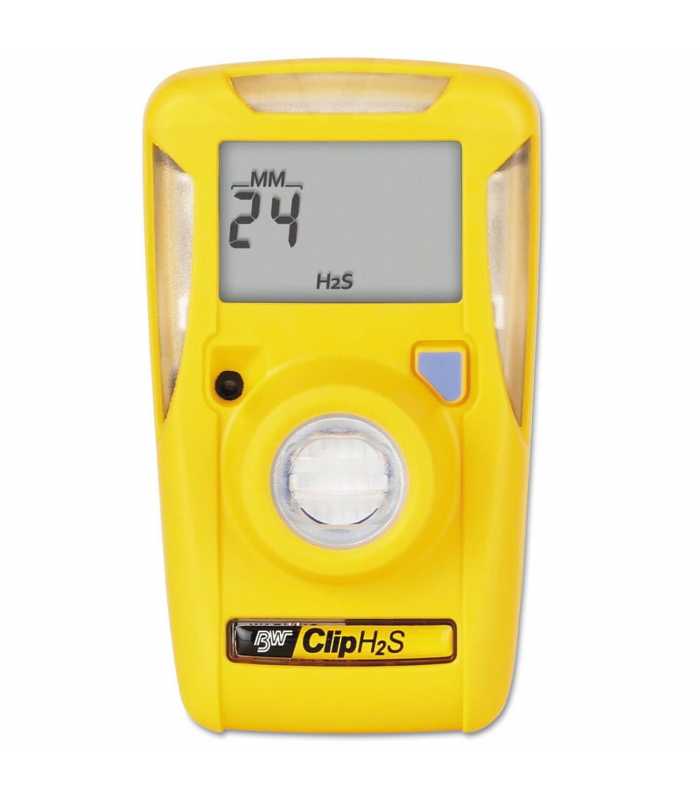 BW Technologies Clip [BWC2-H510] 2 Year Single Gas Detector, Hydrogen Sulfide (H2S), Low - 5 ppm / High - 10 ppm