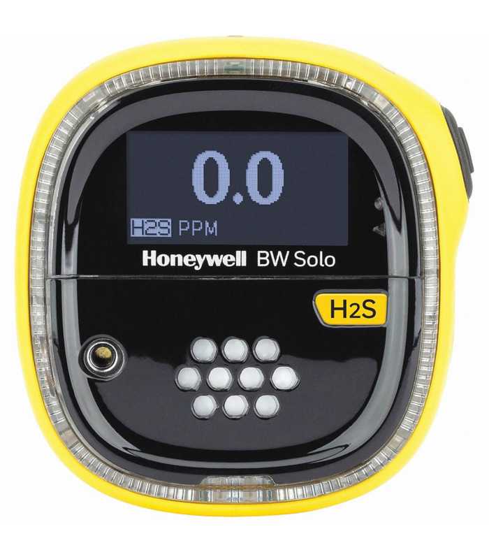 BW Technologies BW Solo [BWS1-H2-Y] Single-Gas Detector, (H2S ext range) Wireless - Yellow