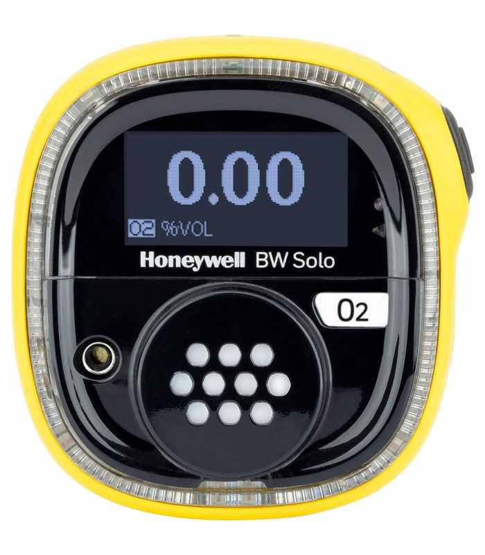 BW Technologies BW Solo [BWS1-XL-Y] Single-Gas Detector, Oxygen (O2) Wireless - Yellow