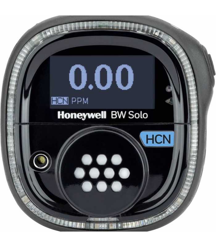 BW Technologies BW Solo [BWS1-Z-B] Single-Gas Detector, Hydrogen cyanide (HCN) Wireless - Black