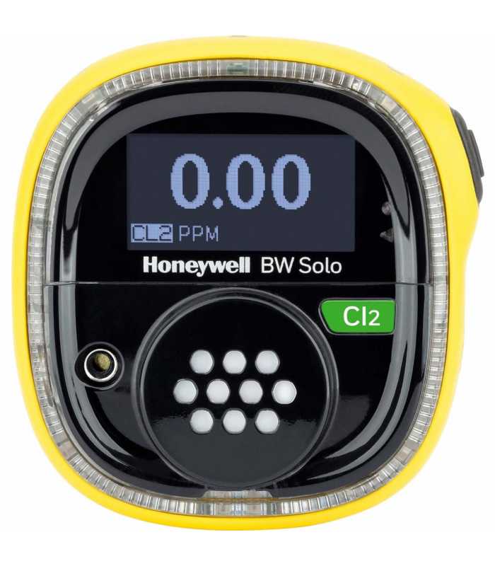 BW Technologies BW Solo [BWS1-C-Y] Single-Gas Detector Chlorine (Cl2) Wireless - Yellow