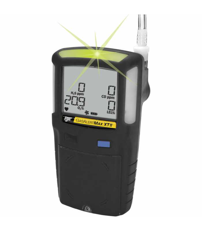 BW Technologies GasAlertMax XT II [XT-00HM-B-NA] 2-Gas Detector with Motorized Pump, Carbon Monoxide (CO), Hydrogen Sulphide (H2S) - Black