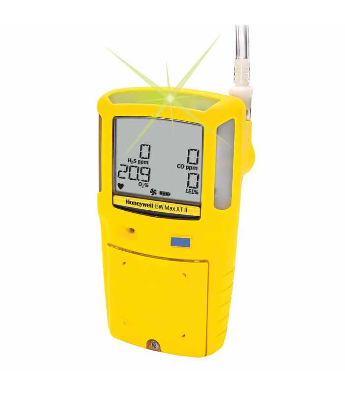 BW Technologies GasAlertMax XT II [XT-00HM-Y-NA] 2-Gas Detector with Motorized Pump, Carbon monoxide (CO), Hydrogen Sulphide (H2S) - Yellow