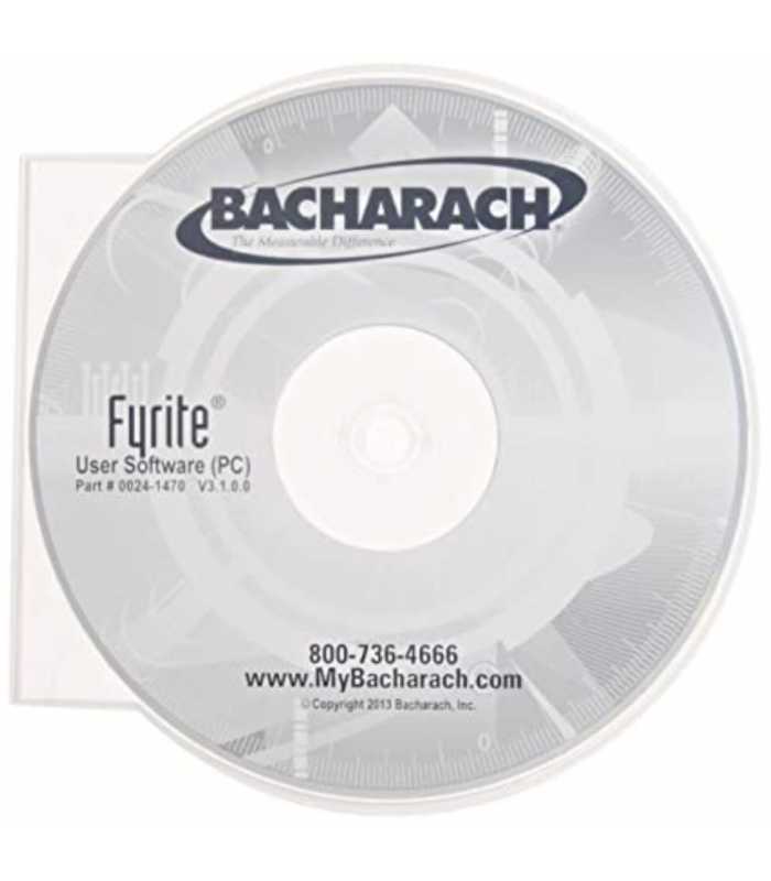 Bacharach 0024-1470 Fyrite; User Software