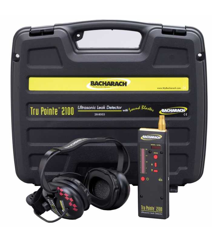 Bacharach Tru Pointe 2100 [0028-8003] Leak Detector Kit w/ Noise-Attentating Headphones