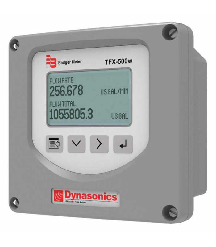 Dynasonics TFX-500w Ultrasonic Flow Meter w/ Pipes ≤ 2 in. (50 mm) and General Area, CE Certification