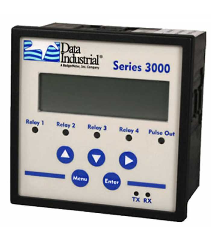 Badger Meter Model 3000 [3000-10] Flow Monitor Panel Mount Analog output, RS485 with BACnet and Modbus, and USB