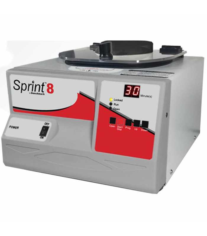 Benchmark Scientific Sprint 8 [C5000-8-PT-E] Centrifuge with Microprocessor Control and Digital Display, Portable Kit - 230V