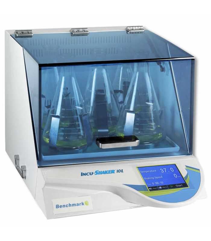 Benchmark Scientific Incu-Shaker [H2010-E] Touch Screen Shaking Incubator 10L with Flat Non-Slip Rubber Mat, 230V