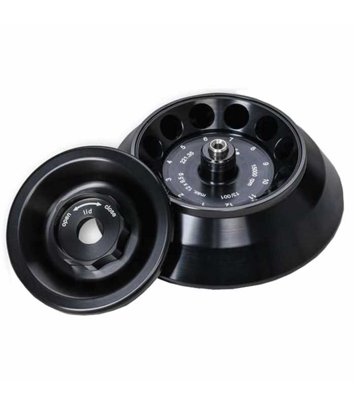 Benchmark Scientific Z2161205 [Z216-1205] Hermetically Sealed Angled Rotor, 12 x 5 ml, 45° Angle, for up to 14,500 rpm, 24 sec. Accel./17 sec. Decel.