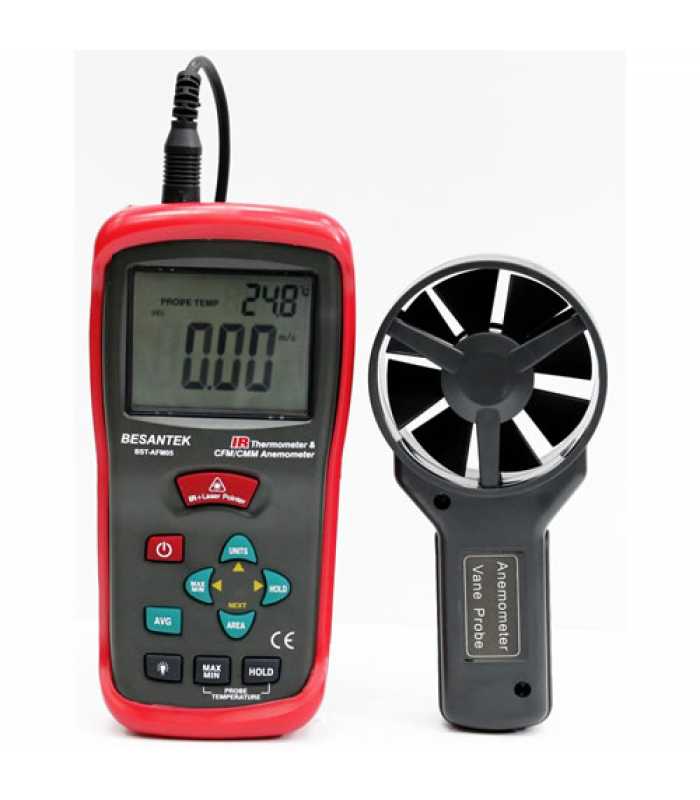 Besantek BST-AFM05 [BST-AFM05] IR Thermometer & CFM/CMM Vane Anemometer