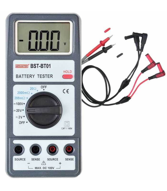 Besantek BSTBT01 [BST-BT01] Battery Tester for Li-ion, Ni-Cd, and Ni-MH Battery Types