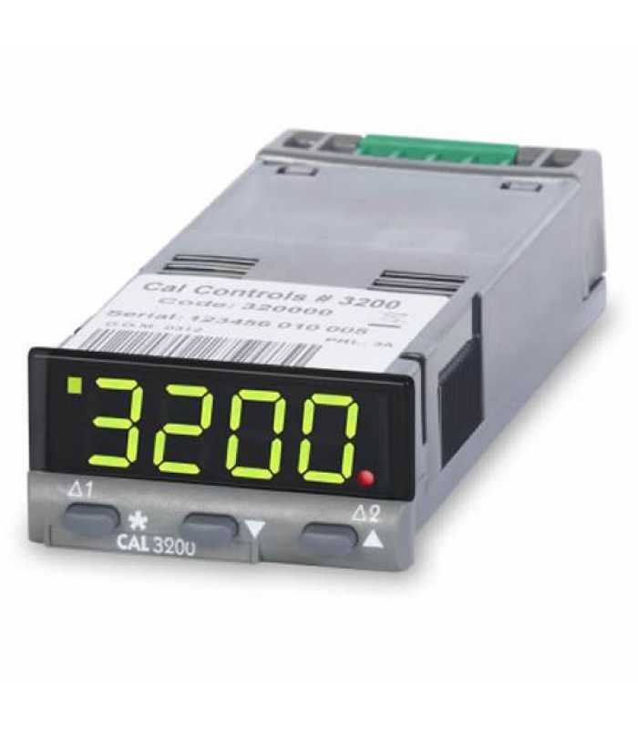 CAL Controls 3200 [320000] 1/32 DIN, PID Temperature Controller, Green LED display, 100-240V AC