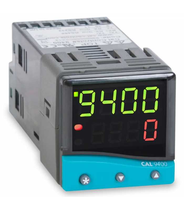 CAL Controls 9400 [940000200] 1/16 DIN, PID Temperature Controller, Dual Display, SSd/Relay Output, RS232 Fitted