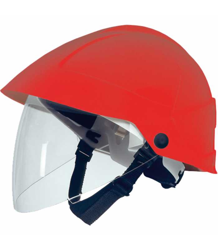 CATU MO-185 [MO-185-R] Insulated Safety Helmet Red w/ Face Shield, 52 - 64 cm