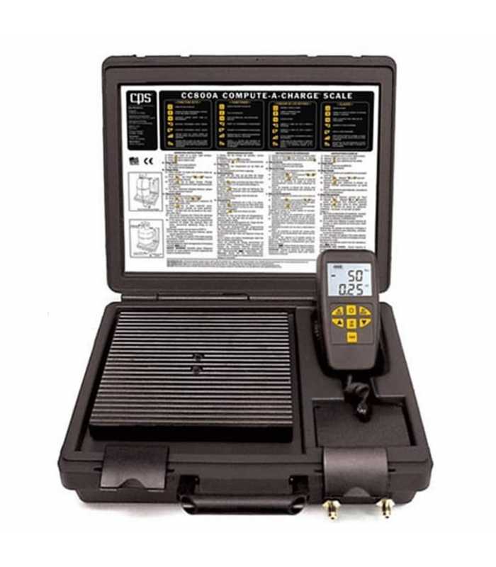 CPS CC800A [CC800A] Compute-a-Charge Refrigerant Recovery Scale, Programmable, 220 lb (100 kg) Capacity