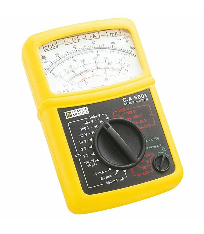 Chauvin Arnoux CA 5001 [P01196521F] 1000V AC Handheld Analog Multimeter With Case