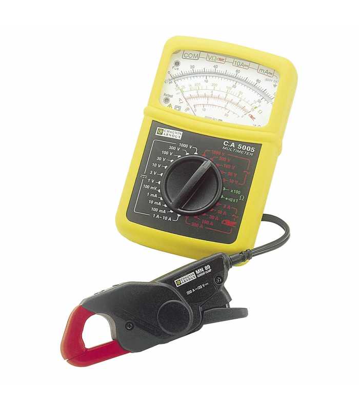 Chauvin Arnoux CA 5005 [P01196523E] 1000V AC Handheld Analog Multimeter with MN 89 Clamp