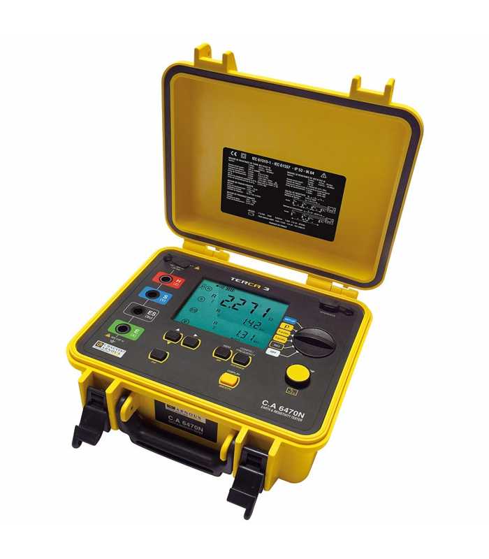 Chauvin Arnoux CA 6470N [P01126506] TERCA 3 Earth and Resistivity Tester