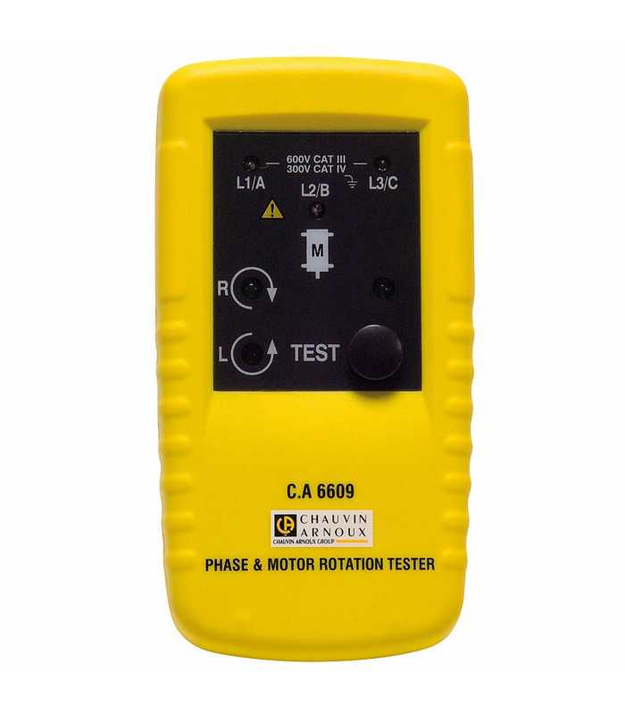 Chauvin Arnoux CA 6609 [P01191305] Phase and Motor Rotating Tester